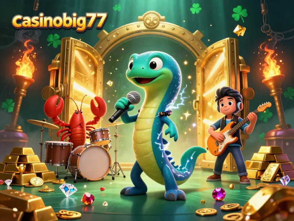 Experience the excitement at casinobig777 with electric eels, lobsters, and treasures on an underwater casino stage.