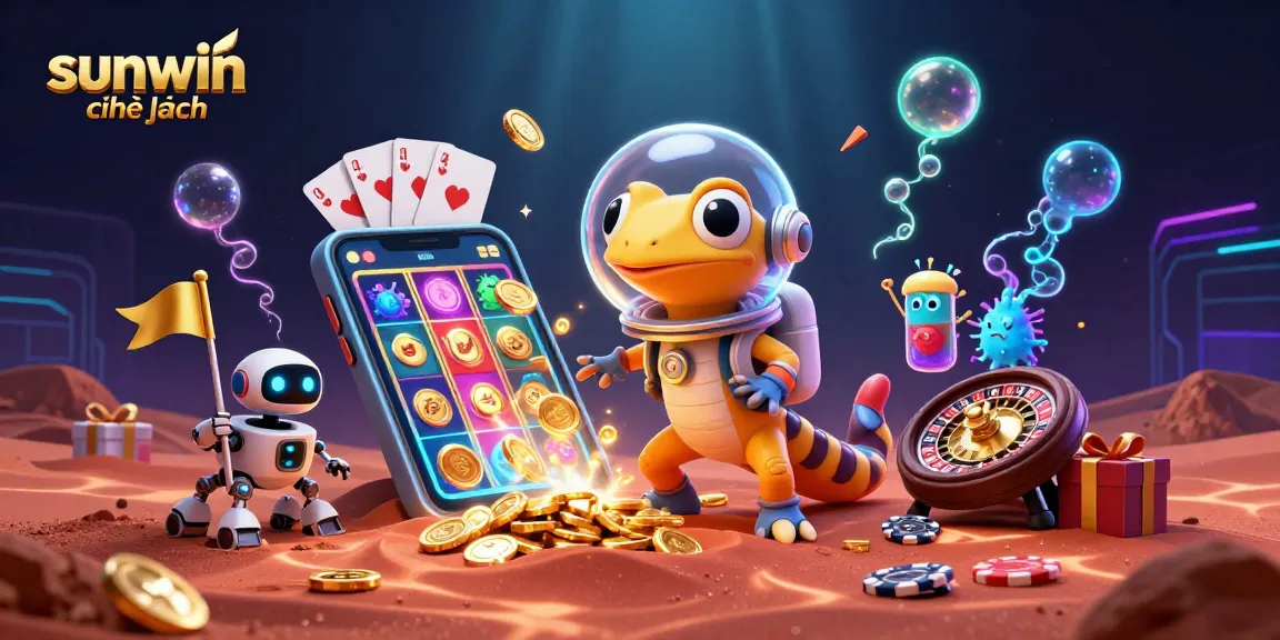 Experience the excitement of sunwin chính hãng with a vibrant alien casino adventure.