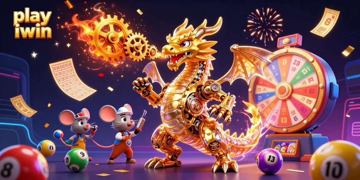 Engage with games as you play iwin, surrounded by vibrant lottery balls and cinematic elements.