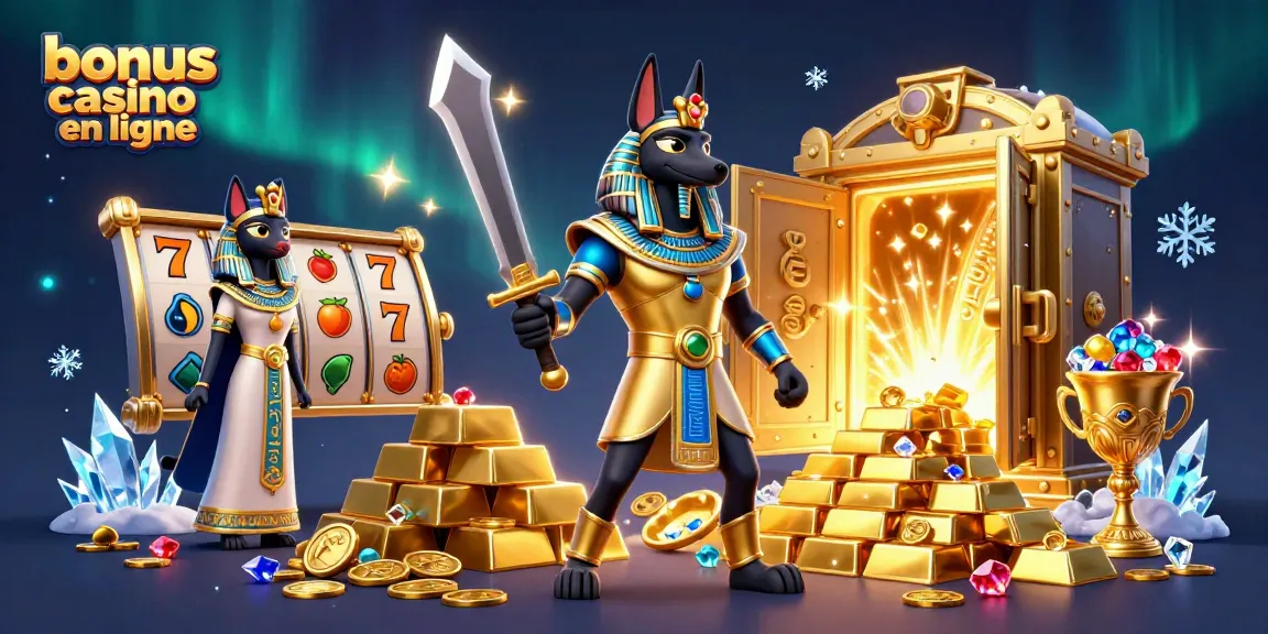 Jouez à bonus casino en ligne avec des personnages légendaires et des trésors scintillants.