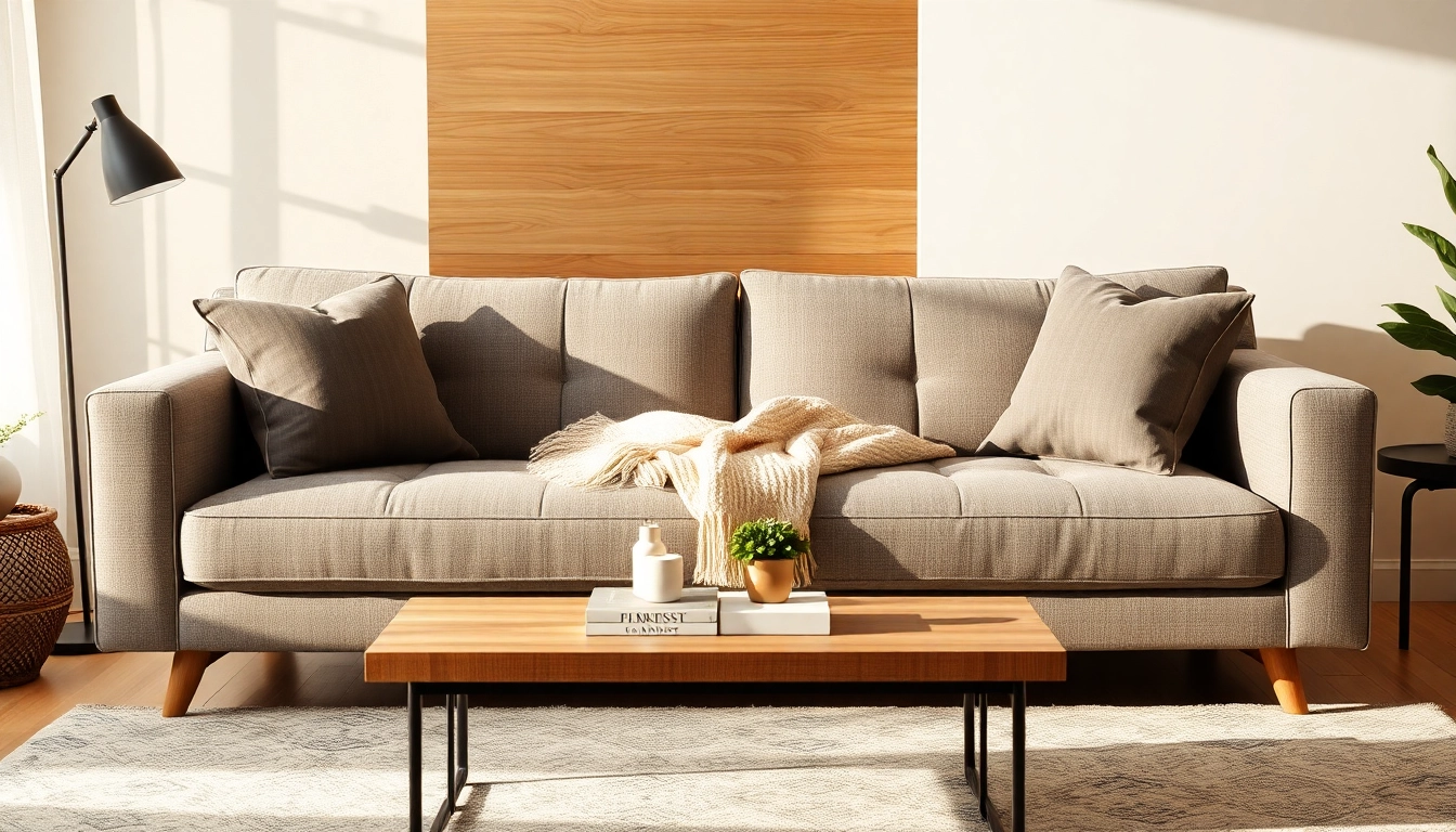 Transform your space with elegant sofa beds that combine comfort and style in a cozy living room.