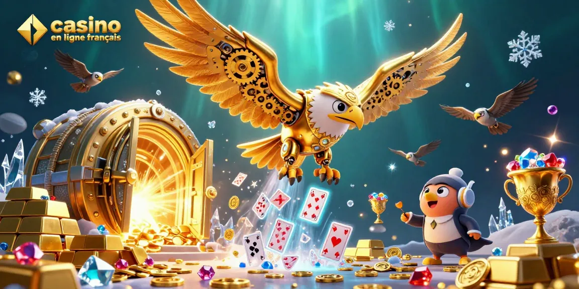 Découvrez le monde vibrant du casino en ligne français avec cette illustration captivante, mettant en valeur une ambiance de jeu dynamique.