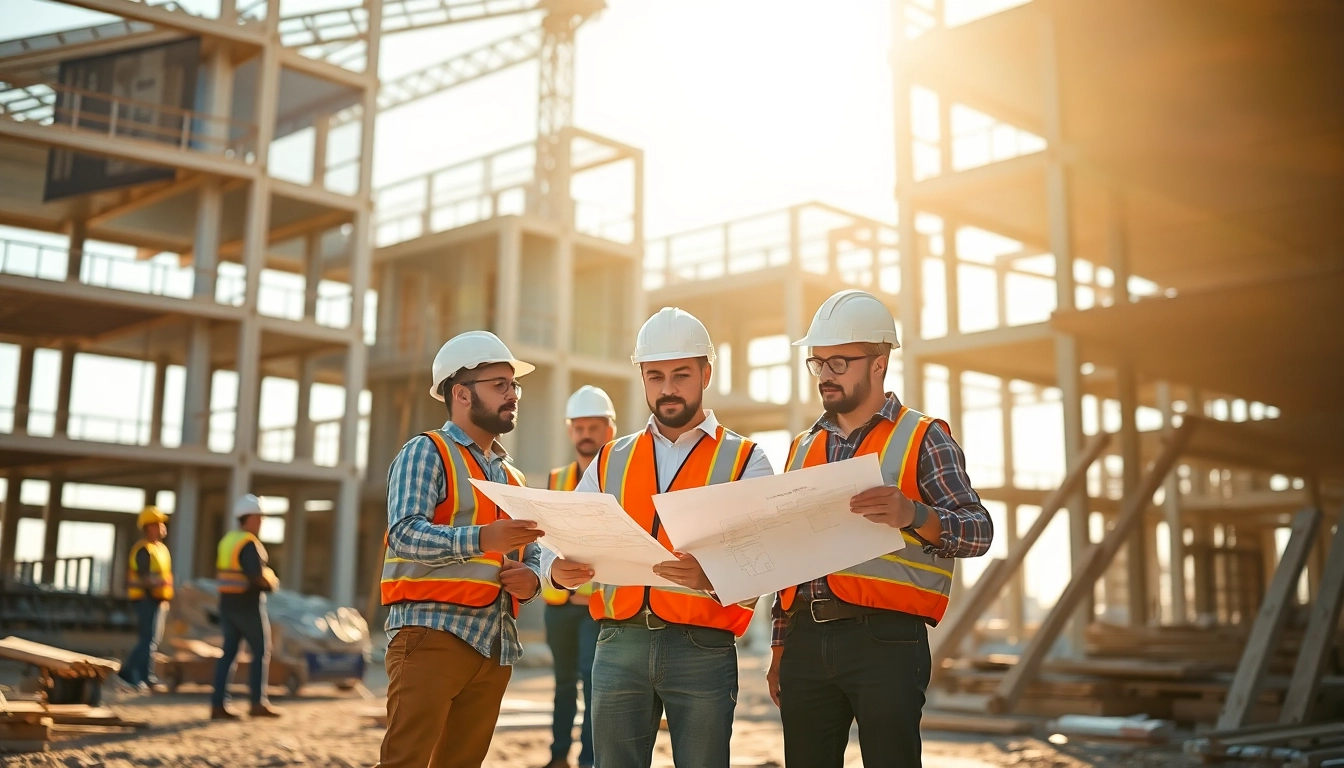 Construction professionals at work on-site, showcasing New Jersey General Contractor delivering quality service.
