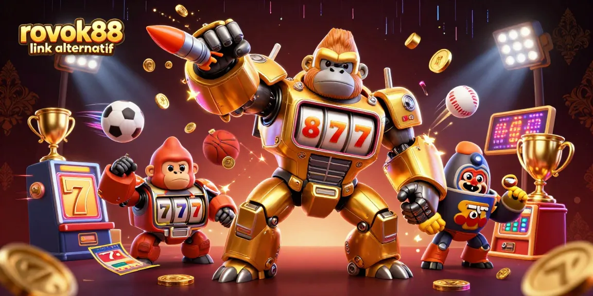 Engage with rokok88 link alternatif through an exciting 3D transformer mech and casino elements.