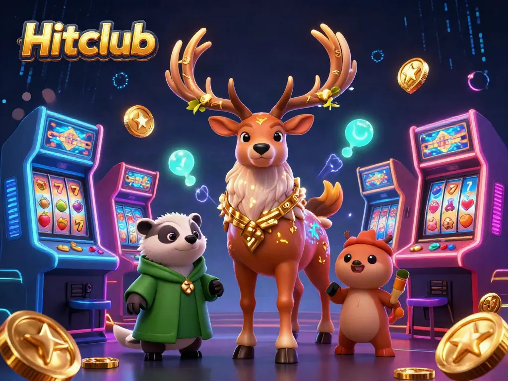 Hitclub: Experience vibrant online casino gameplay with captivating 3D characters and gaming elements.