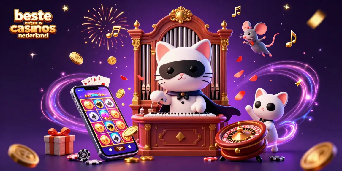 Engage with the excitement at beste online casinos nederland illustrated with vibrant characters and dynamic casino elements.