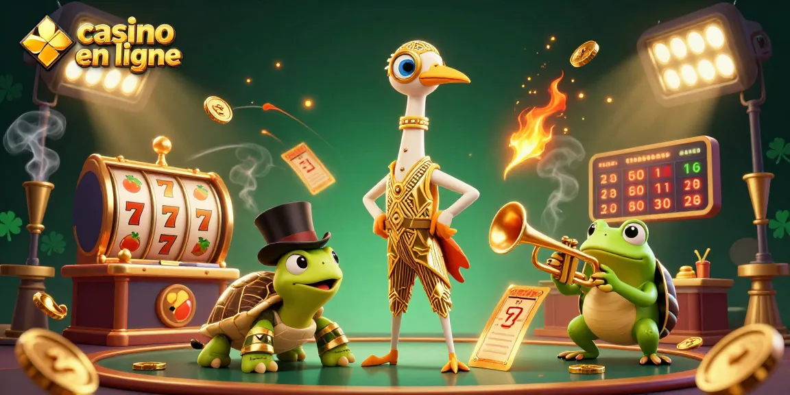 Venez découvrir un casino en ligne animé avec un crâne art déco et un trophée doré en pleine action.
