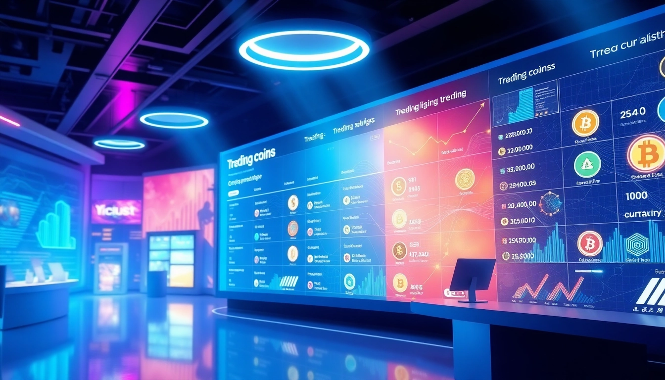 Explore the dynamic world of trending coins listing with engaging visuals and interactive elements.