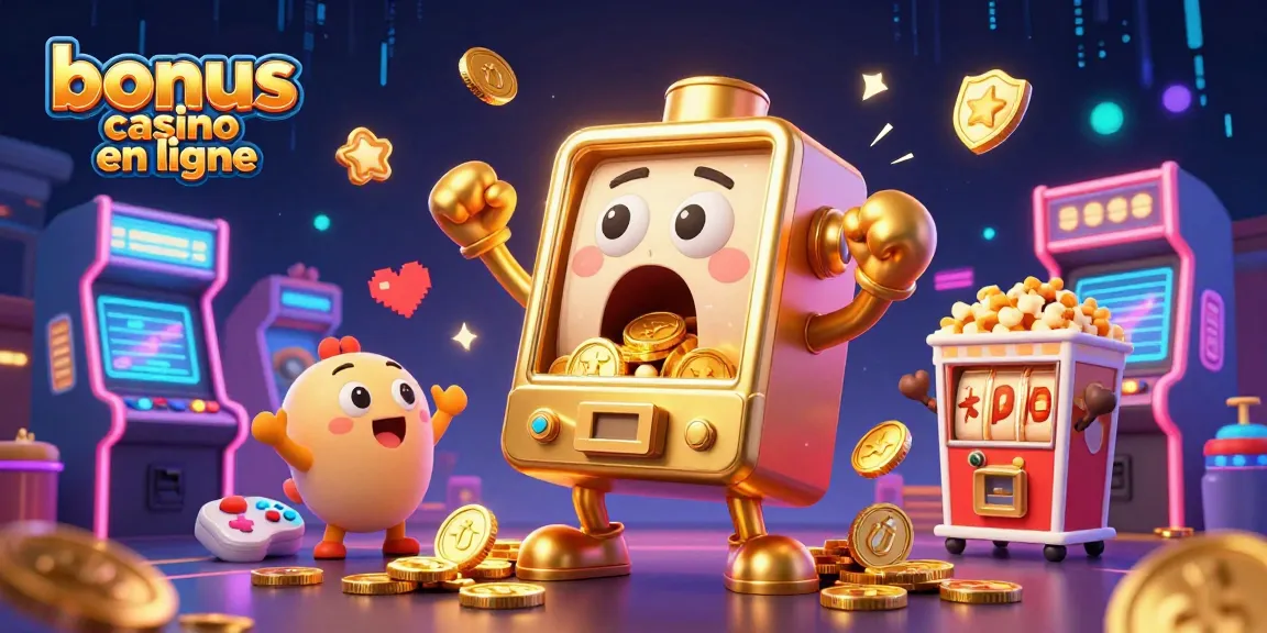 Le bonus casino en ligne fait vibrer les machines à sous animées célébrant leurs gains.