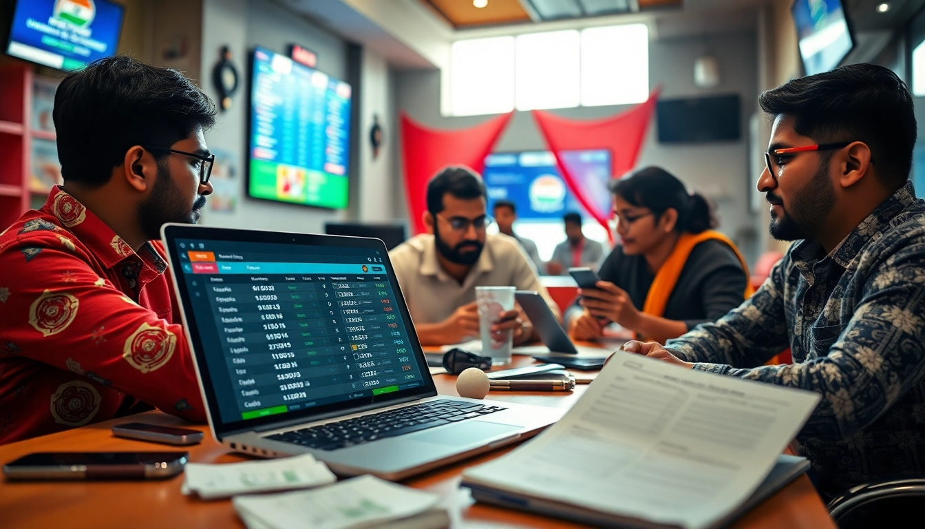 Explore the best sports betting sites in India with professional betting activities and vibrant colors.