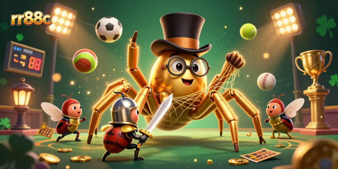 Experience thrilling bets at rr88c with vibrant casino elements and exciting characters.
