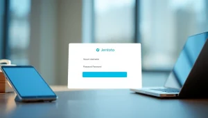 Masuk ke Jentoto login dengan tampilan antarmuka yang modern dan profesional.