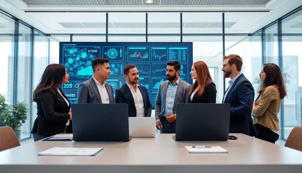 Explore innovative Business IT Solutions through a professional team collaboration.