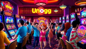 Menangkan dalam Unogg slot game sambil merayakan momen indah di kasino.