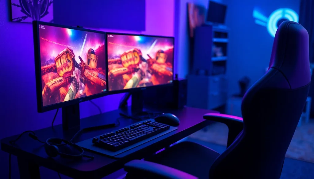 Masuk ke hakim4d login game dengan tampilan setup gamer yang modern dan dinamis.