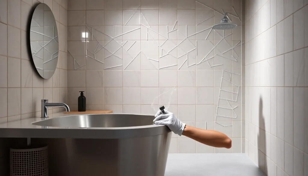 Реставрация ванн акрилом: мастер восстанавливает ванну с использованием акрилового покрытия.