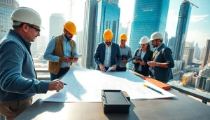 Collaborative efforts of a New York City Commercial General Contractor team on a construction site.