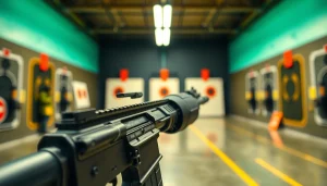 Showcase of the super safety trigger ar15 in a well-designed AR-15 setup, highlighting details and safety features.