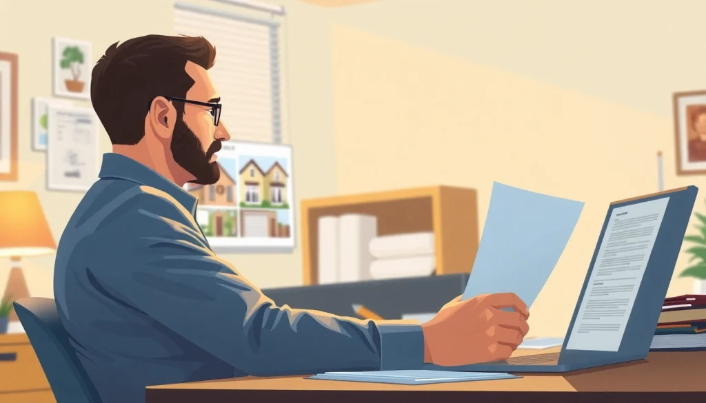 Inspecting Property Insurance Claims in a professional office setting with a claims adjuster.