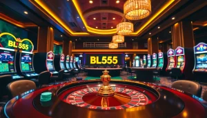 Engaging action at trang chủ BL555 showcasing vibrant casino scenes and high-stakes gambling excitement.