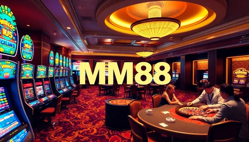 Experience the excitement of MM88 with vibrant casino games and a luxurious atmosphere.
