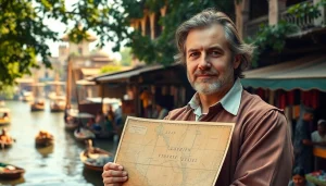 Job Charnock, founder kolkata, portrayed amidst a vibrant 17th-century market scene.