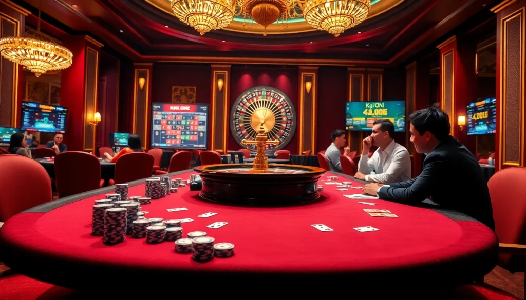 Experience thrilling moments at KJC ONL with exciting poker games and vibrant casino atmosphere.