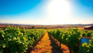 Grapes and vineyards in Clarksburg showcasing local wineries.