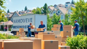 Efficient movers Vancouver team packing during a relocation, showcasing professionalism in action.