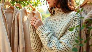 Showcasing handcrafted garments from https://www.ound-ound.com in a natural outdoor setting.