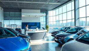 Rent a car Chisinau - modern office with vehicles and friendly staff