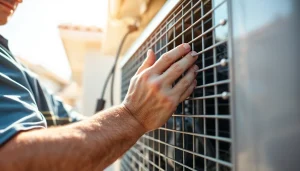 AC repair mesa az expert technician fixing air conditioning unit in Mesa, AZ.