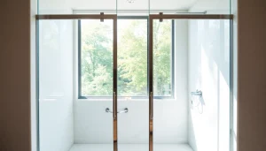 Beautiful shower doors uk featured in modern bathroom setting with sleek design.