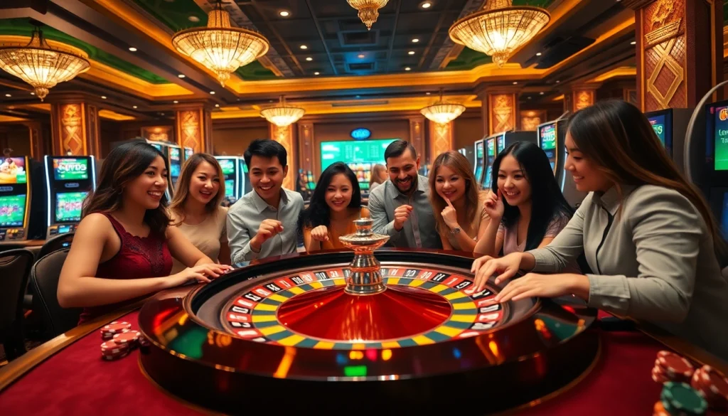 Experience the thrill of gambling with link vào 88i at vibrant casino tables featuring exciting games.
