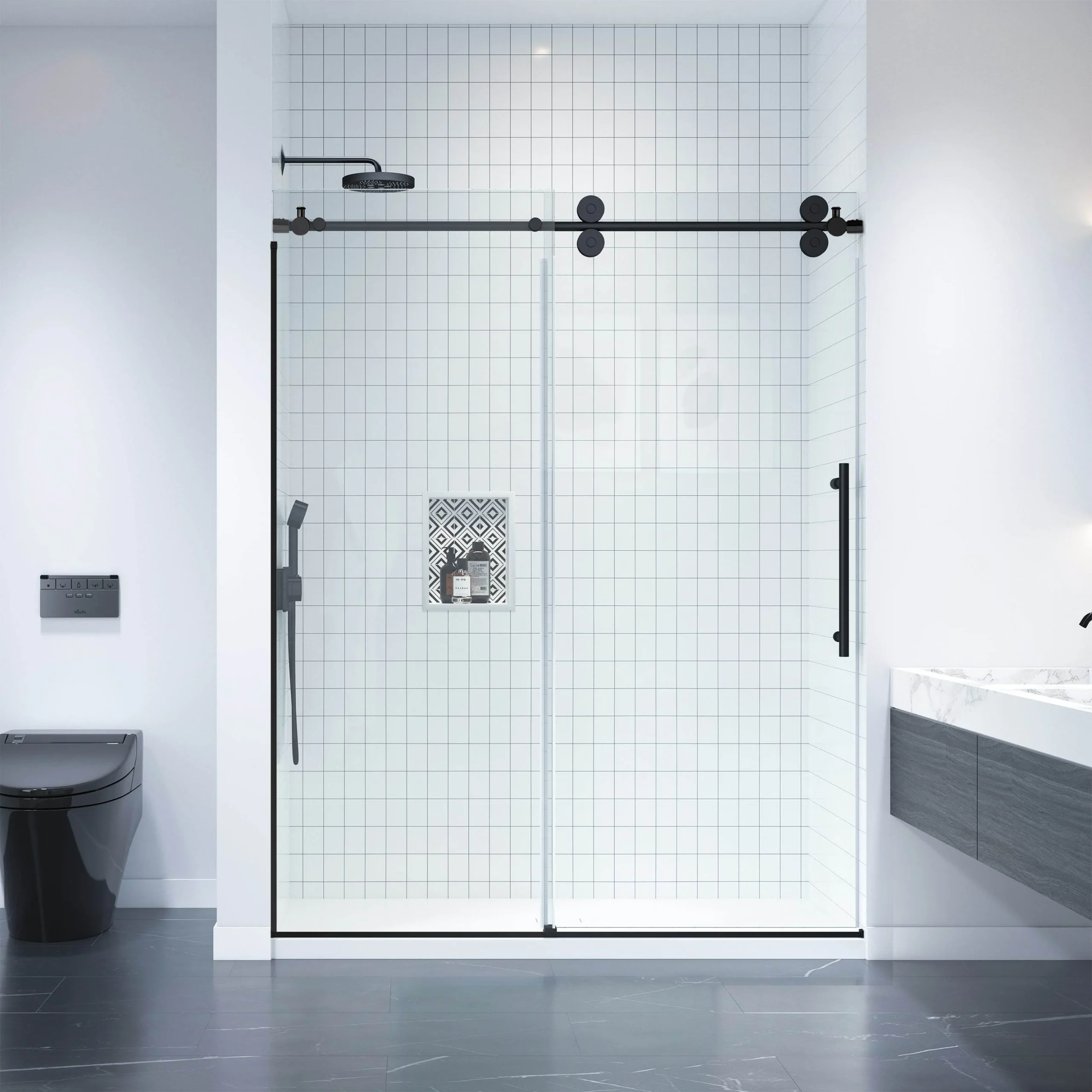 Why Every Modern Bathroom Needs a Black Shower Sliding Door