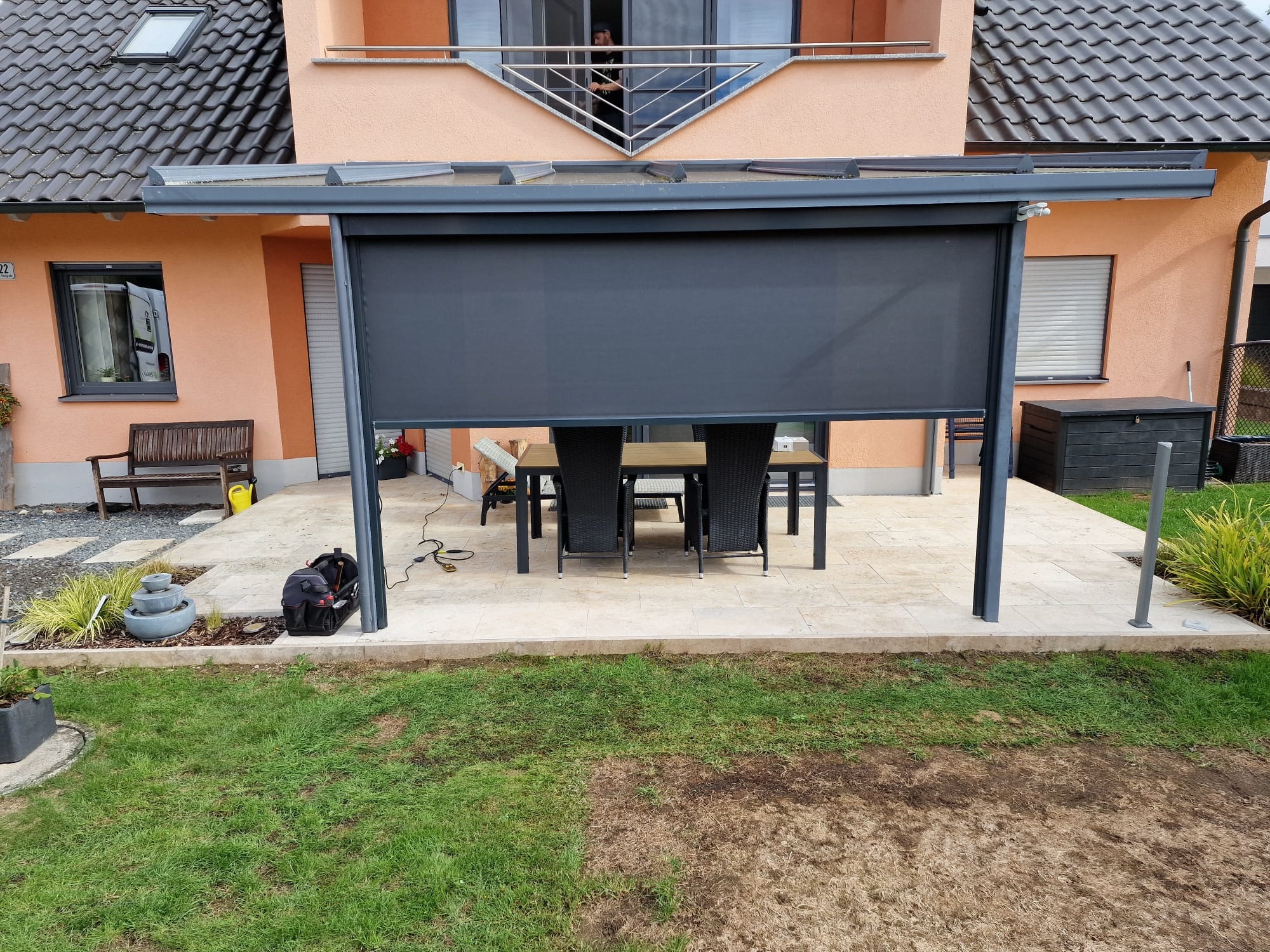 Markise 5m elektrisch als Premium Sonnenschutz | ADA-Wintergarten