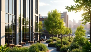 North Main Makeover project with lush greenery and modern architecture.